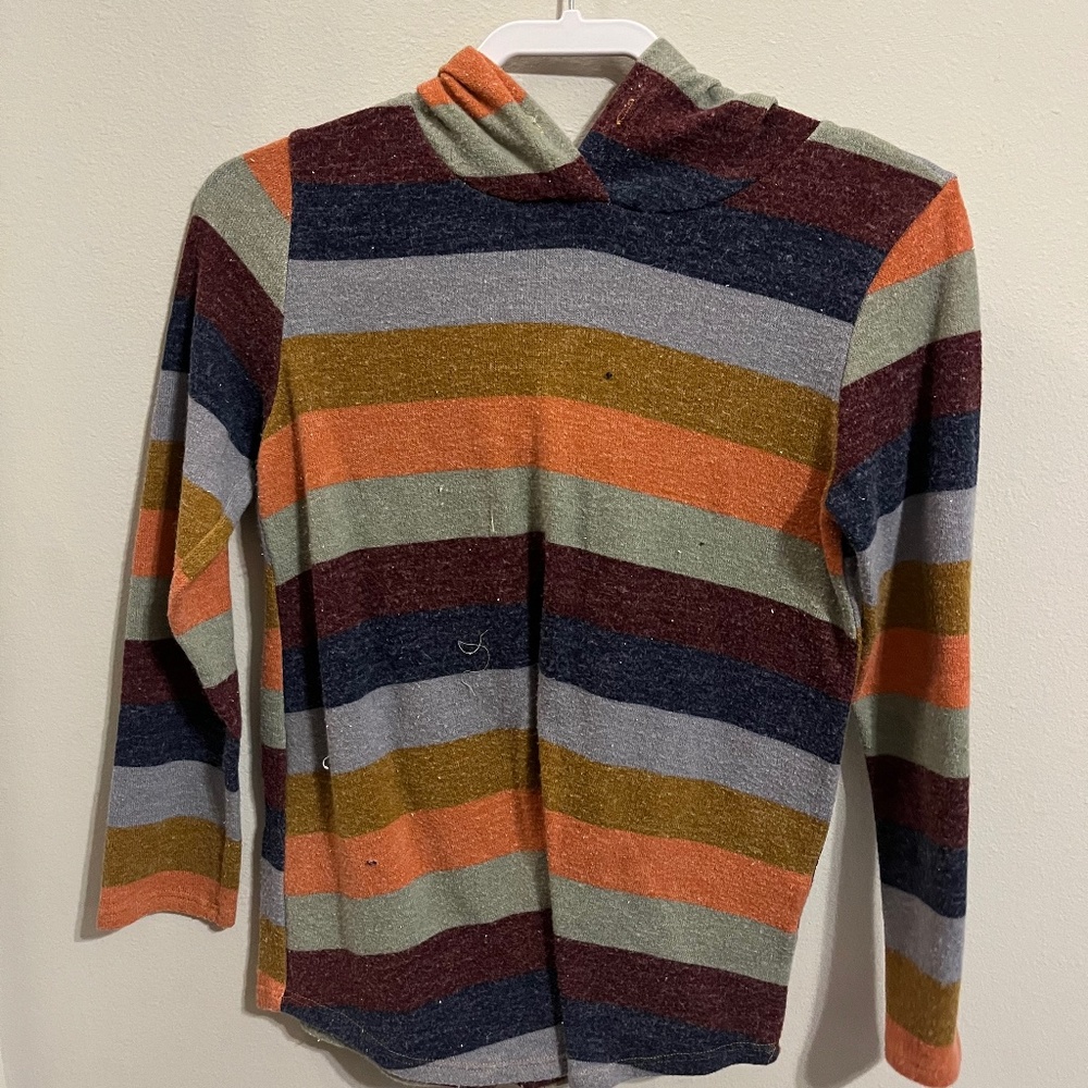 striped light hoodie
